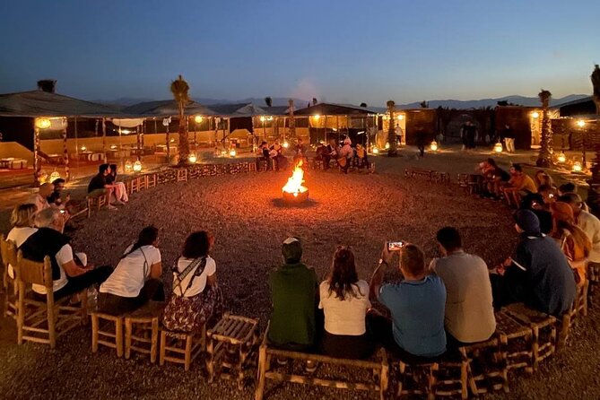 Marrakech Amazing Dinner Show in Agafay Desert, Sunset Camel Ride - Camel ride at sunset: about 20 minutes, safari clothing, and helpful staff