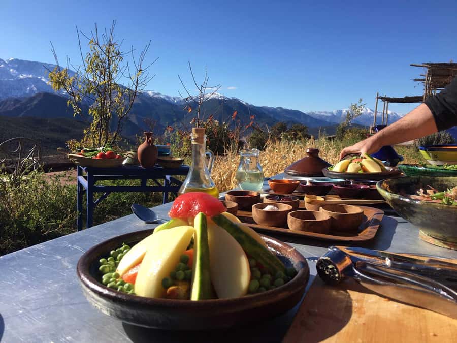 Marrakech: Atlas Mountains Cooking Class with Berber Family - The ingredient market stop: where the flavors start