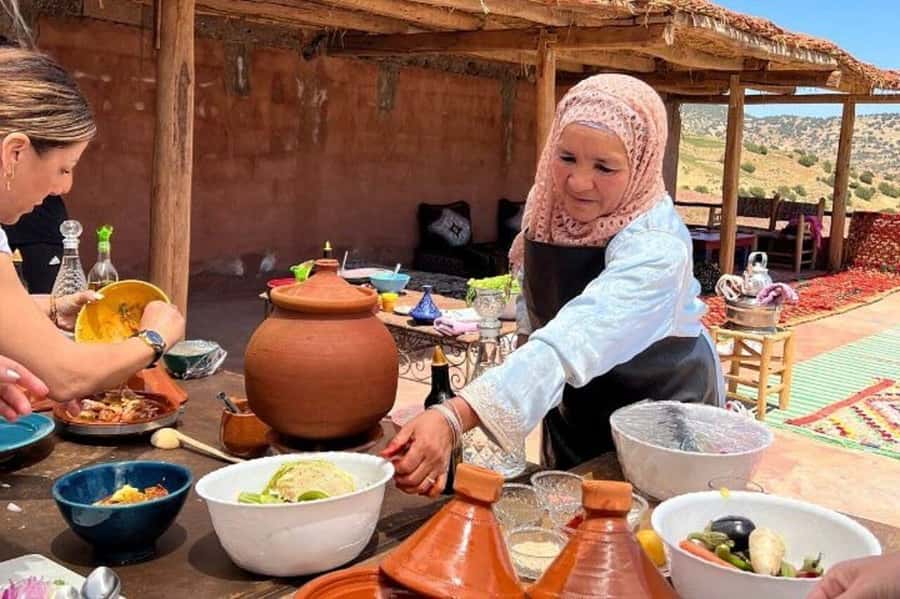 Marrakech: Atlas Mountains Cooking Class with Berber Family - The house details you’ll remember: terrace views and family warmth