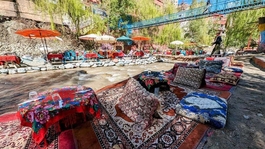 Marrakech: Atlas Mountains, Ourika Valley, Waterfall & Guide - Setti Fatma village time and the riverside lunch break