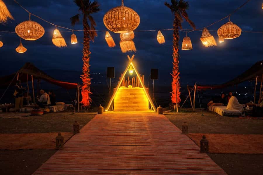 Marrakech: Camel & Quad Bike Tour with Sunset, Dinner & Show - Moroccan tea and panoramic views: where the desert stops being just scenery