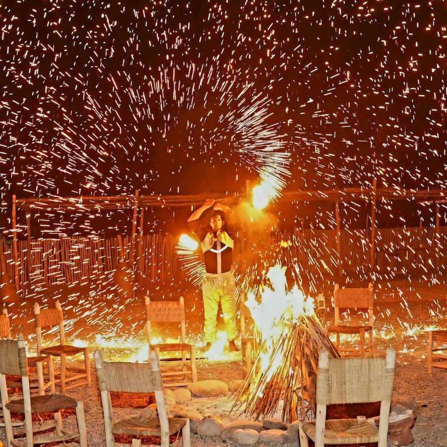 Marrakech: Camel Ride & Sunset Dinner with Fire Show - The Berber Camp Welcome: Mint Tea and Getting Oriented