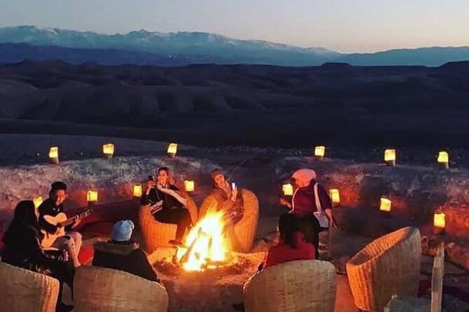 Marrakech: Camels & Quads on Sunset and Luxury Dinner with Show - From Marrakech pickup to Agafay Desert camp, timed for sunset