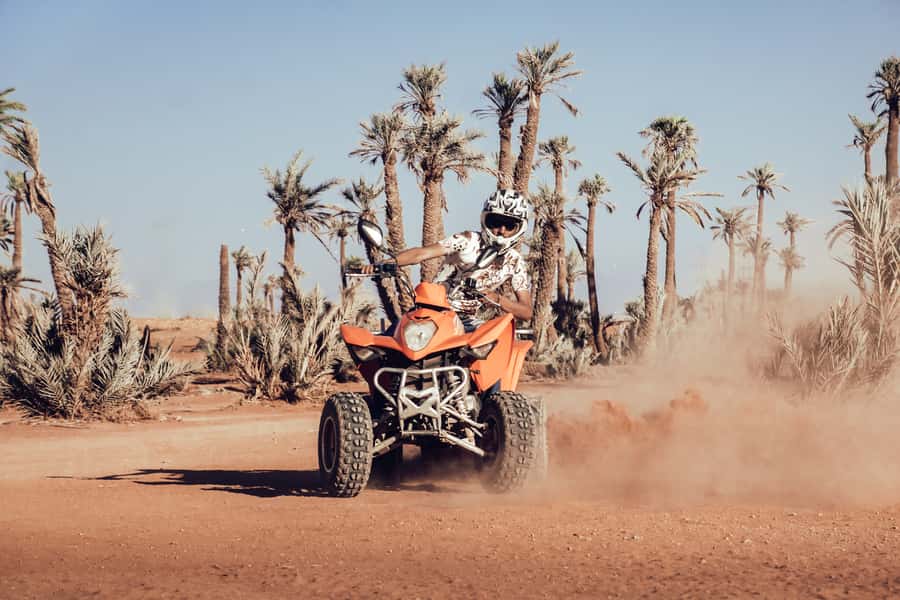 Marrakech: Desert and Palm Grove Quad Tour with Tea - Key highlights worth planning around