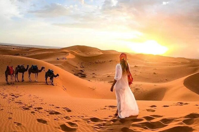 Marrakech Desert: Camel Ride, Quad Biking & Dinner Show Options - The tea break and sunset part: when the desert starts talking