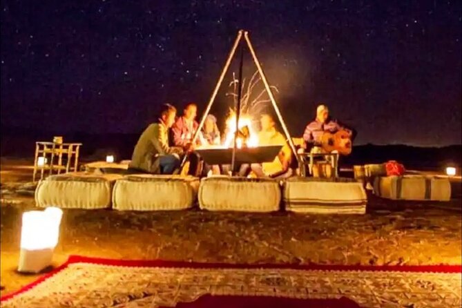 Marrakech Desert Dinner Show & sunset camel ride - Authentic - Weather reality check: plan for the desert chill