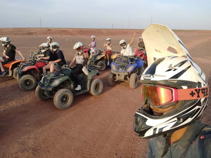 Marrakech Desert & Palm Grove Quad Bike Tour - The Midway Tea and Snack Stop With a Local Family