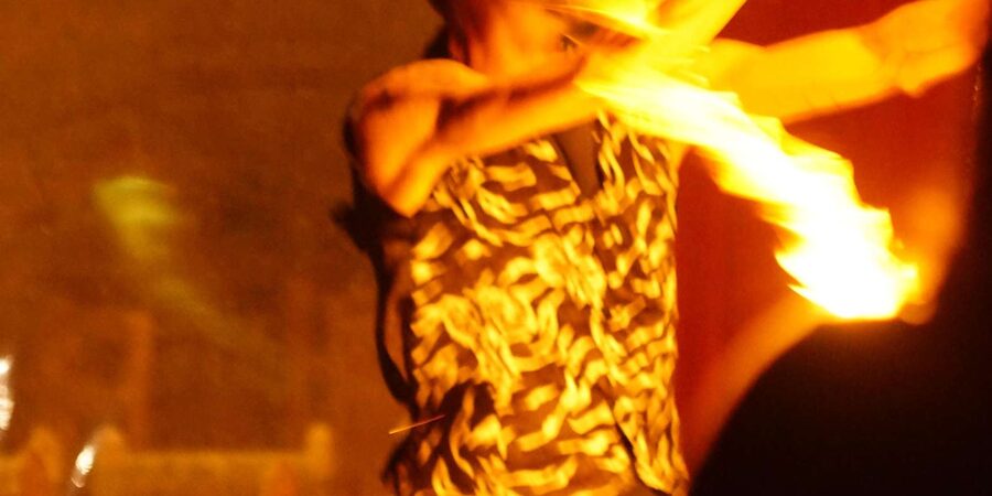 Marrakech Desert Sunset: Quad Biking, Dinner & Fire Show - Fire Show and Live Music, the Best Night Closer