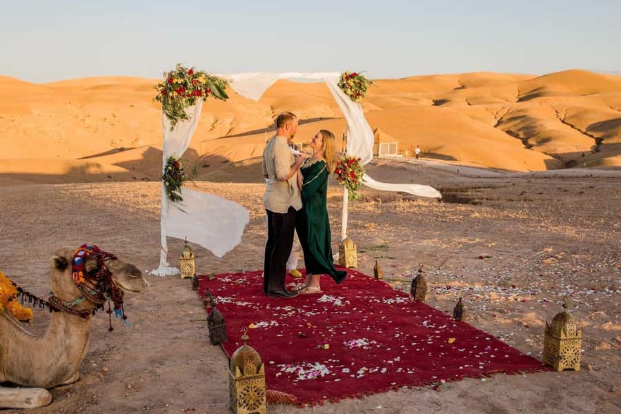 Marrakech Dinner Show Agafay Desert with Camels swiming pool - Argan Oil Cooperative Stop: A Stop That Actually Adds Meaning