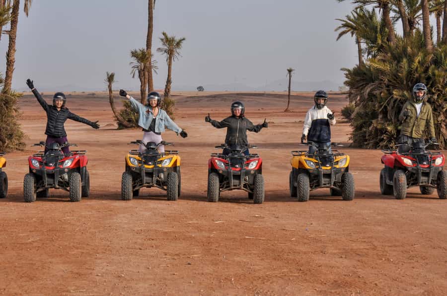 Marrakech:excursion quad in Oasis palm & jbilat desert,tea - Quad bike and buggy riding: how it feels in real life
