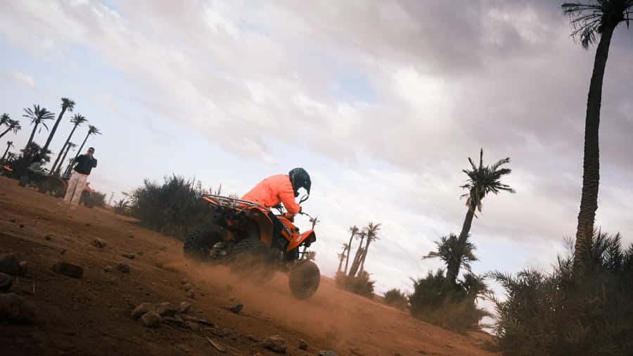 Marrakech:excursion quad in Oasis palm & jbilat desert,tea - Who should book this quad and buggy excursion, and who should skip it