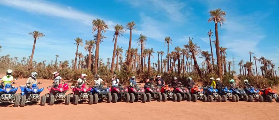 Marrakech, explore the palm grove desert by quad bike - The Safety Briefing: how you get ready for real off-road riding
