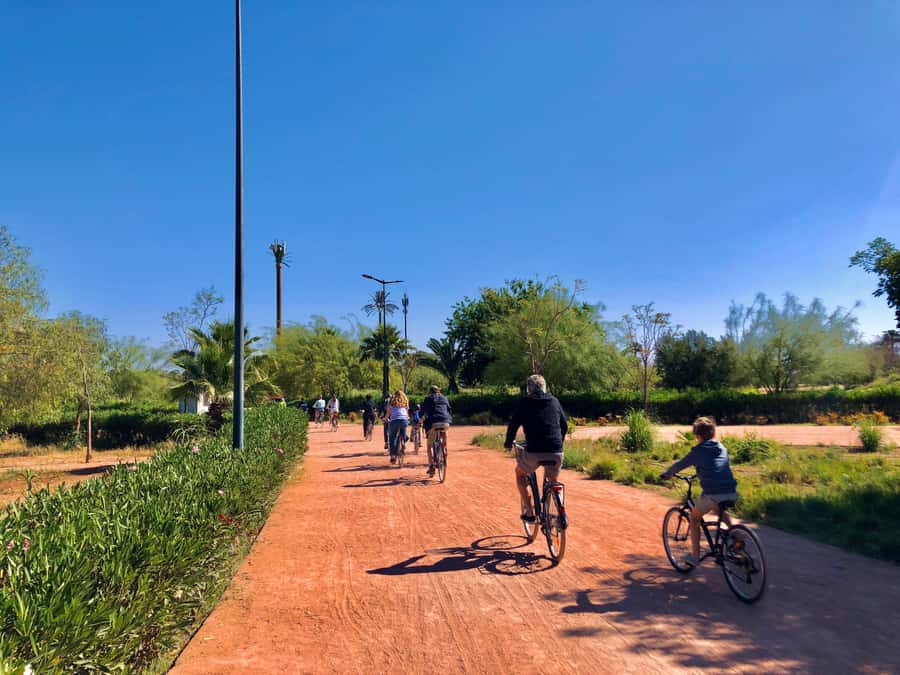 Marrakech:Guided City Cycling Tour - Culture, Colors & Charm - 12th-century ramparts: a long photo edge and a better city map