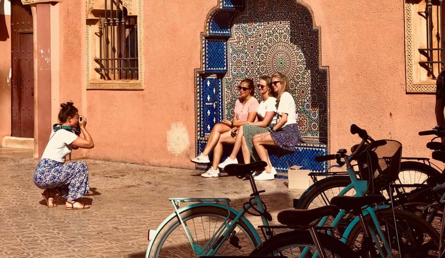 Marrakech:Guided City Cycling Tour - Culture, Colors & Charm - A sanctuary and a ceramics workshop: watching craft instead of just buying it