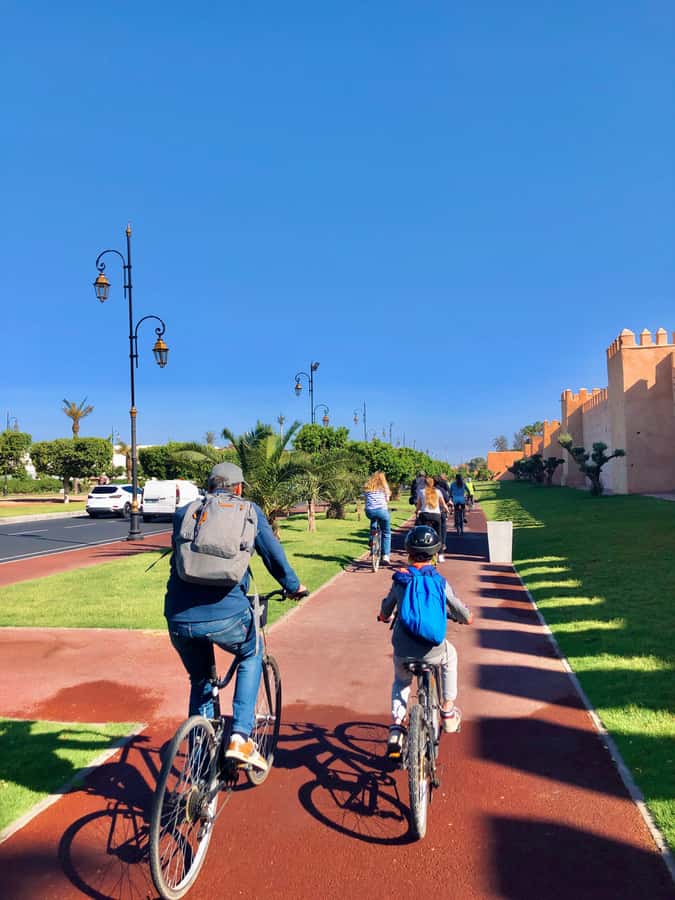 Marrakech:Guided City Cycling Tour - Culture, Colors & Charm - Royal Theatre interior: architecture as a photo stop with payoff