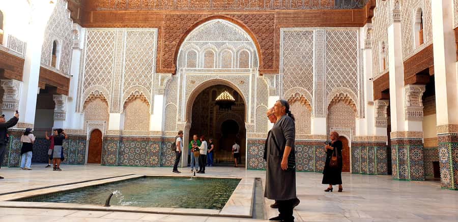 Marrakech: Guided Medina History & Culture Tour - Bahia Palace skip-the-line: Andalusian riads, zellij, cedar, and carved meaning