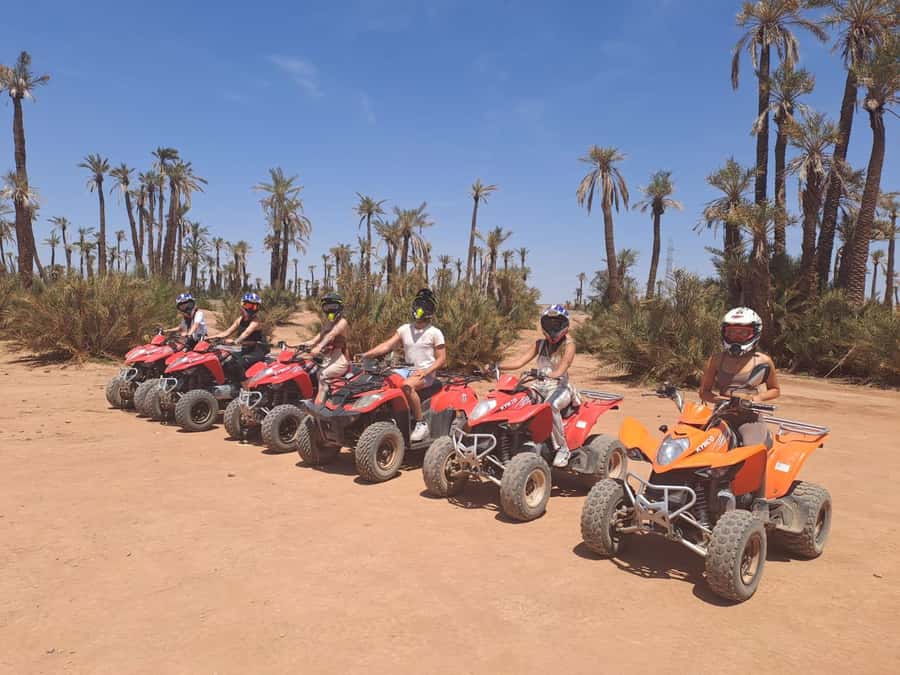 Marrakech: Guided Quad Bike and Camel Ride Tour with Tea - Two Hours of Quad Riding Near Marrakech: Palmeraie Outskirts by Sand and Trails