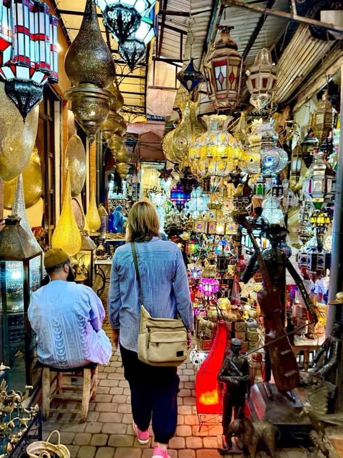 Marrakech Inviting shop around with your local guide - Jemaa el Fnaa to Souk Haddadine: Where Lamps, Lanterns, and Stories Meet