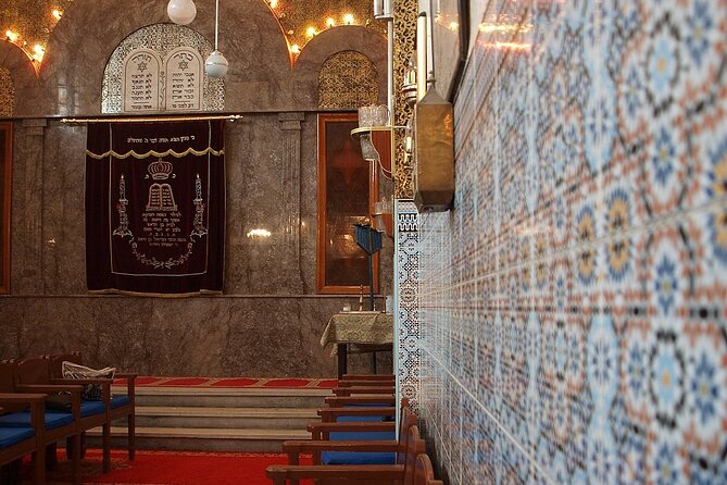 Marrakech Jewish Quarter & Bahia Palace: Private Half-day Guided Tour - Stop 3: Slat al-Azama Synagogue, the blue-and-white moment with old roots