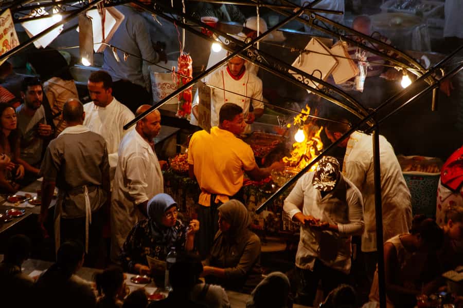 Marrakech Magic 2.5-Hour Private Night-Time Tour - Street Snacks and Tanjiatime: How the Food Stop Really Works