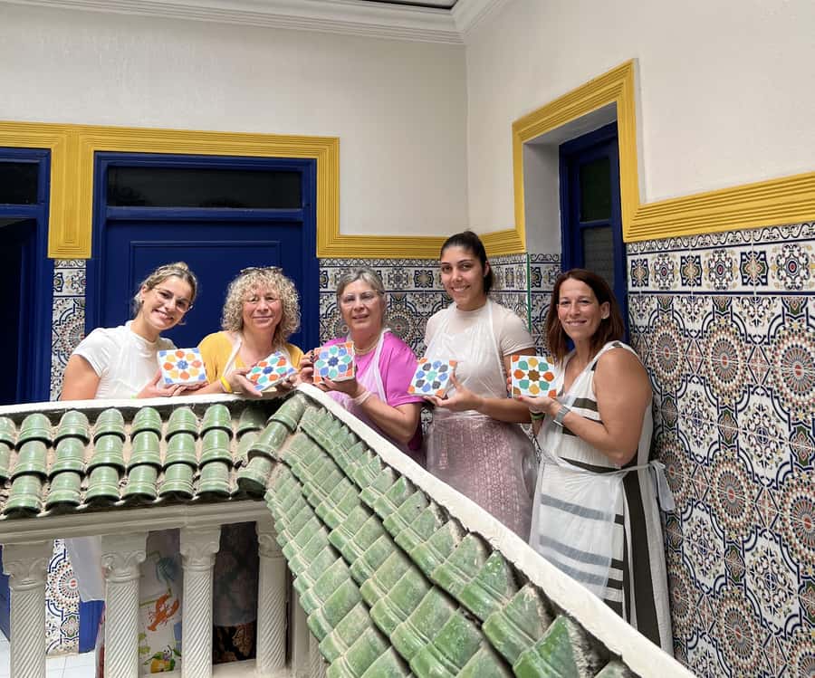 Marrakech: Make Your Own Moroccan Zellige Mosaic Masterpiece - The studio atmosphere, and why it feels relaxed