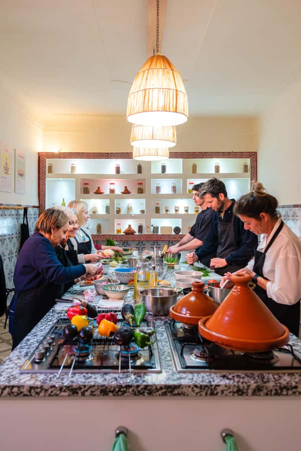 Marrakech: Moroccan Cooking Class with Market Visit and Meal - Finding Flavors of Marrakesh and Getting Set Up Fast