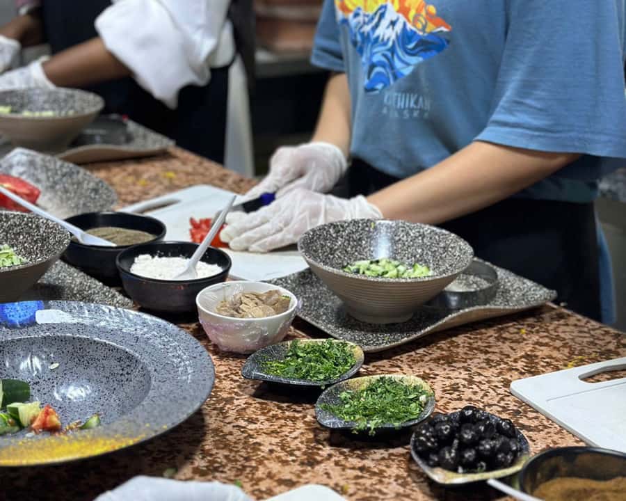 Marrakech: Moroccan Cooking Class with Pickup - The kitchen at Chouf l’Or: you cook where meals actually happen