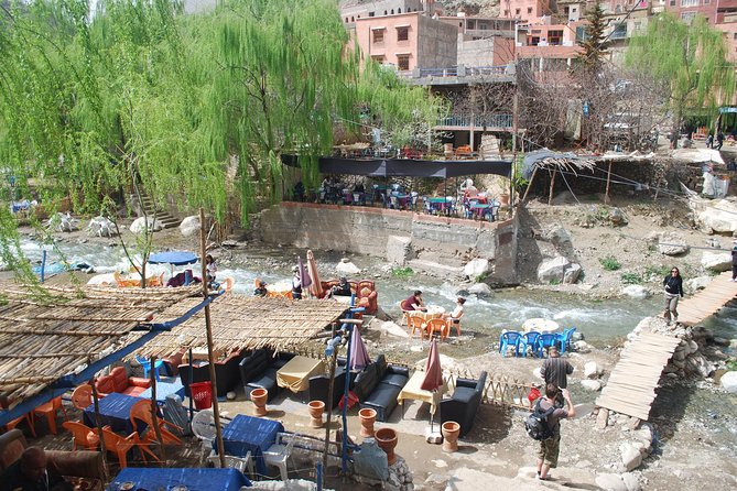Marrakech Ourika & Agafay: Waterfalls Camels Quads &Desert Dining - Ourika Valley and the Atlas foothills, where the water story makes sense