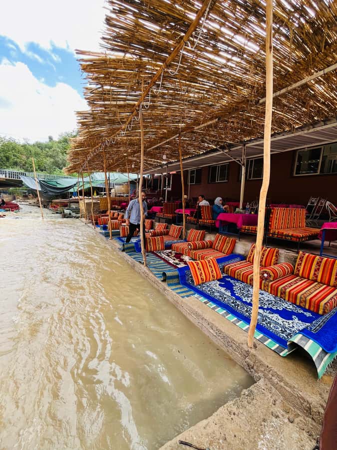 Marrakech: ourika valley & waterfall Day Trip with guide - River-side lunch: local restaurant, plentiful food, and a calm finish
