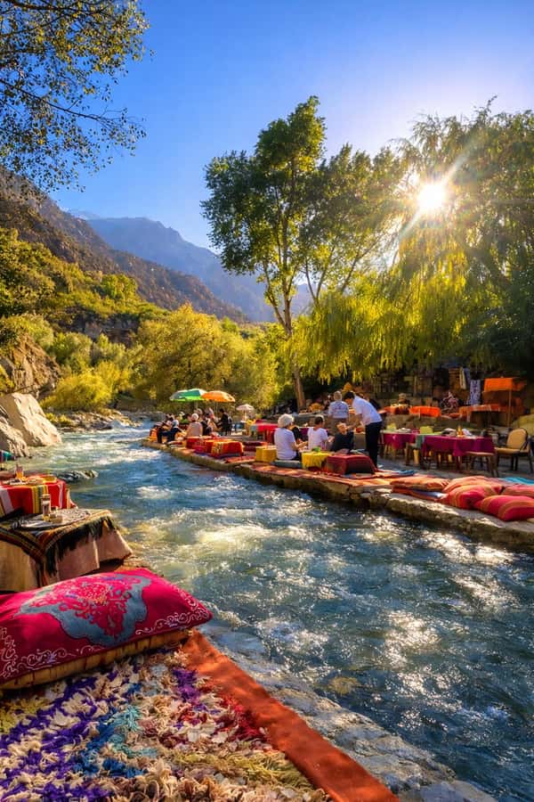 Marrakech: Ourika Valley Waterfalls & Atlas Mountains Trip - Leaving Marrakesh: Atlas foothills, cool air, and a quick change of pace