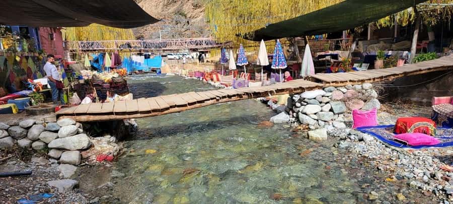Marrakech: Ourika Valley Waterfalls & Atlas Mountains Trip - Ourika River lunch: when the day slows down, and food does the heavy lifting