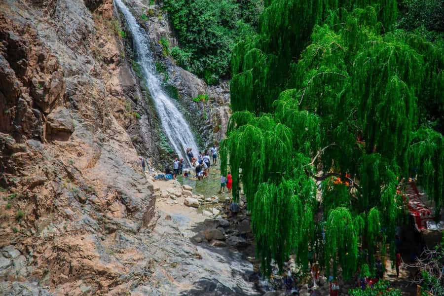Marrakech: Ouzoud Waterfalls Trip, Guide & Boat + Lunch - Boat ride under the cascades: short, cool, and seriously memorable