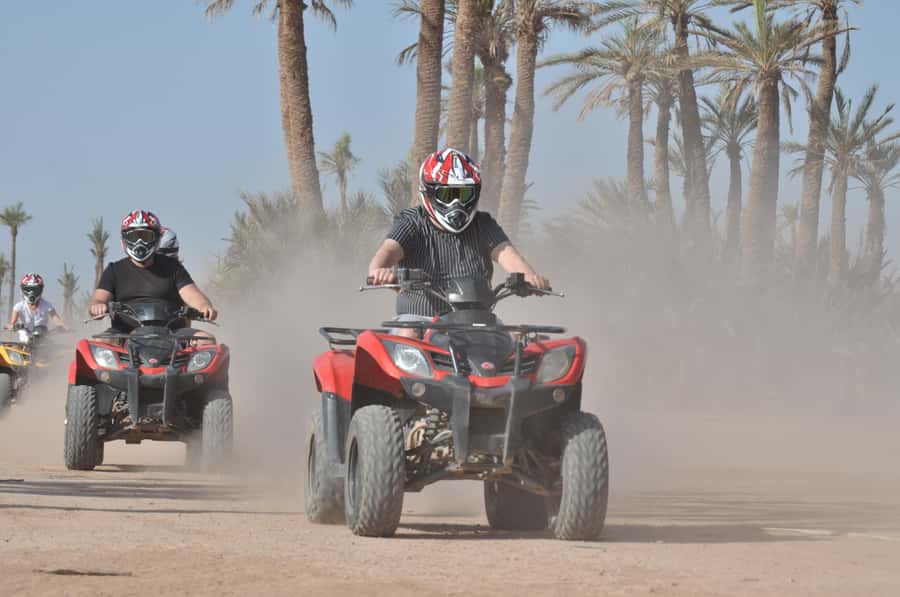 Marrakech: Palm Grove and Jbilat Desert Quad Bike Tour - Safety briefing and the first 5 minutes on the quad