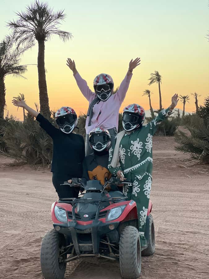 Marrakech: Palm Grove and Jbilat Desert Quad Bike Tour - Guides that keep it friendly and clear