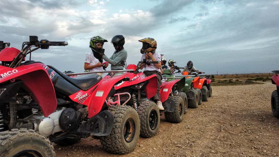 Marrakech: Palmeraie Guided Quad Biking Tour with Tea - The palm grove ride and photo stops that actually break the ride up