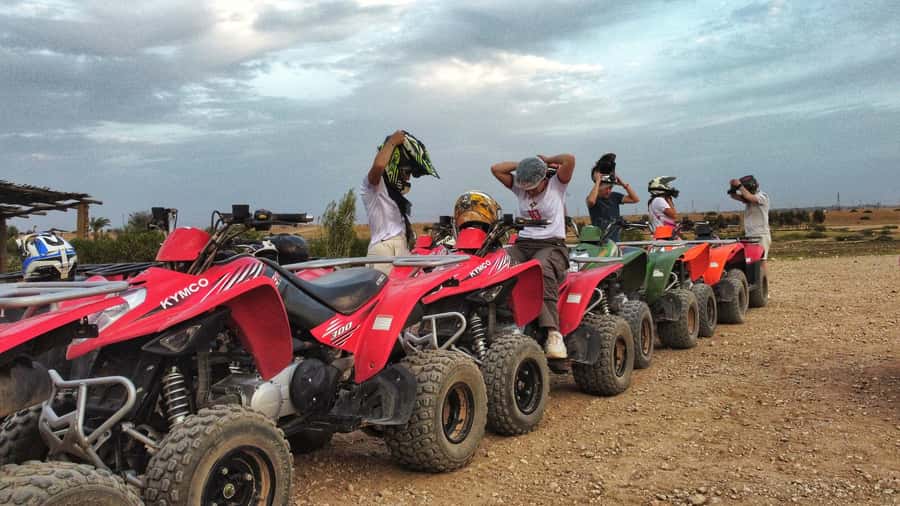Marrakech: Palmeraie Guided Quad Biking Tour with Tea - Guides, pacing, and group size: how you avoid the long-line feeling