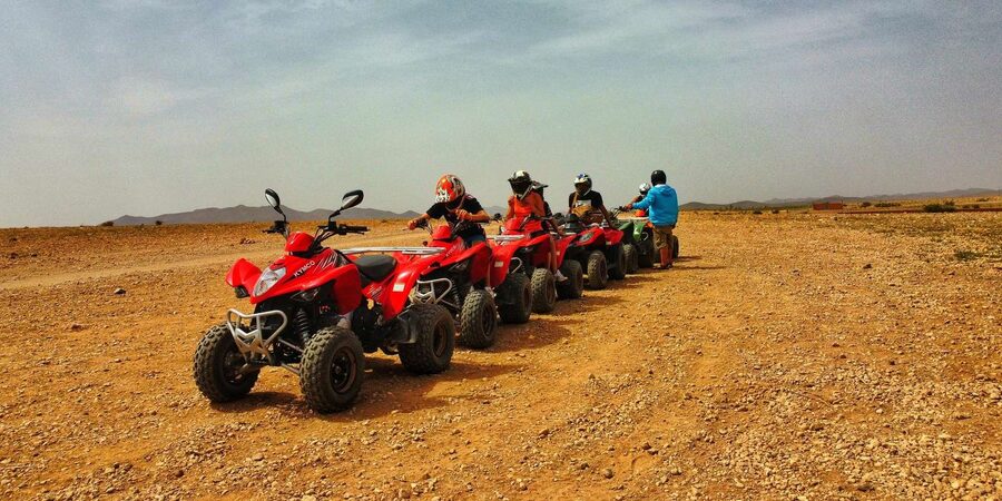 Marrakech: Palmeraie Guided Quad Biking Tour with Tea - What to bring in July heat: camera, sunscreen, and dust-proof choices