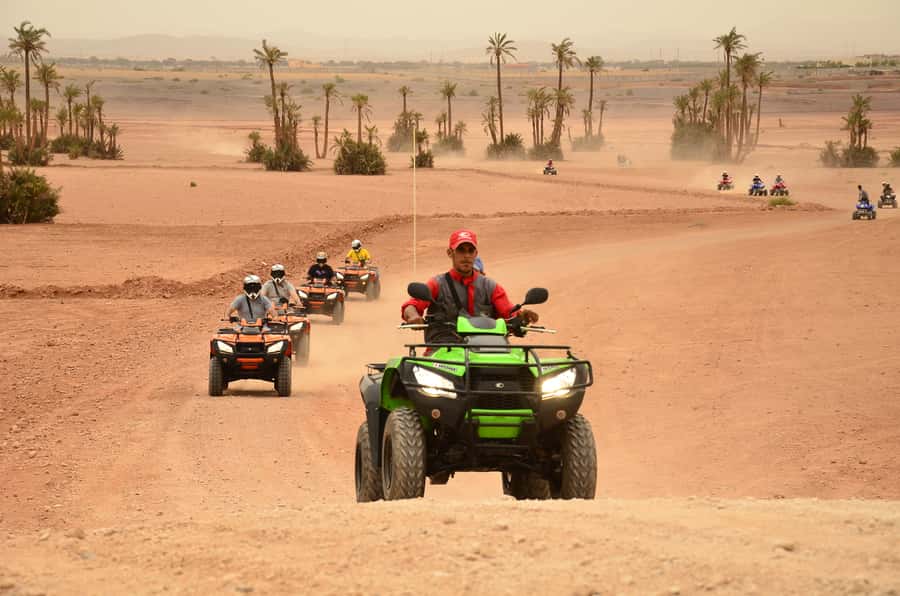 Marrakech: Palmeraie Guided Quad Tour with Tea Break - Safety briefing, helmets, and how beginners get comfortable