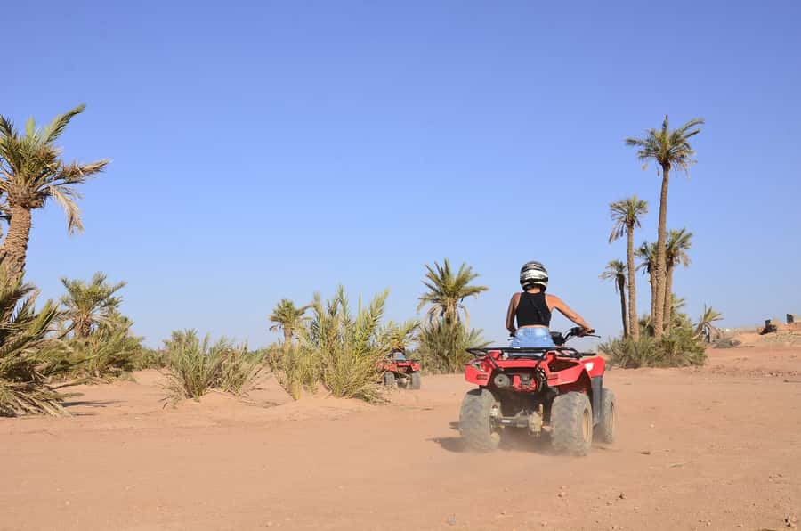 Marrakech: Palmeraie Guided Quad Tour with Tea Break - What to wear and bring so the dust does not ruin your day