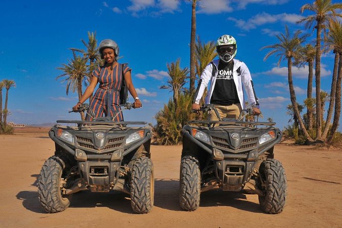 Marrakech Palmeraie Quad Bike Desert Adventure - The Marrakech ATV Camp moment: instructions and a test ride