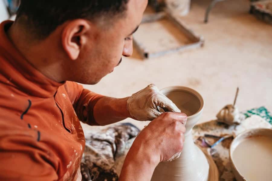 Marrakech: Pottery Workshop - Watching Firing and Glazing: The Part People Skip
