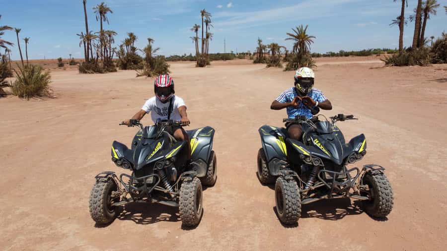 Marrakech: Quad activity in the Palmeraie with Tea break - Safety and insurance: the boring part that protects the fun