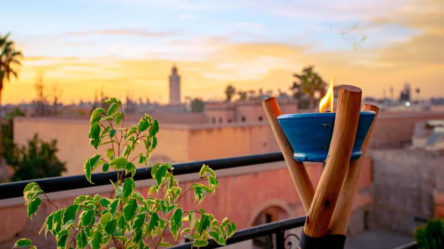 Marrakech: Rooftop Dinner with Koutoubia View - DJ Music From 6:00 PM: What the Evening Atmosphere Feels Like