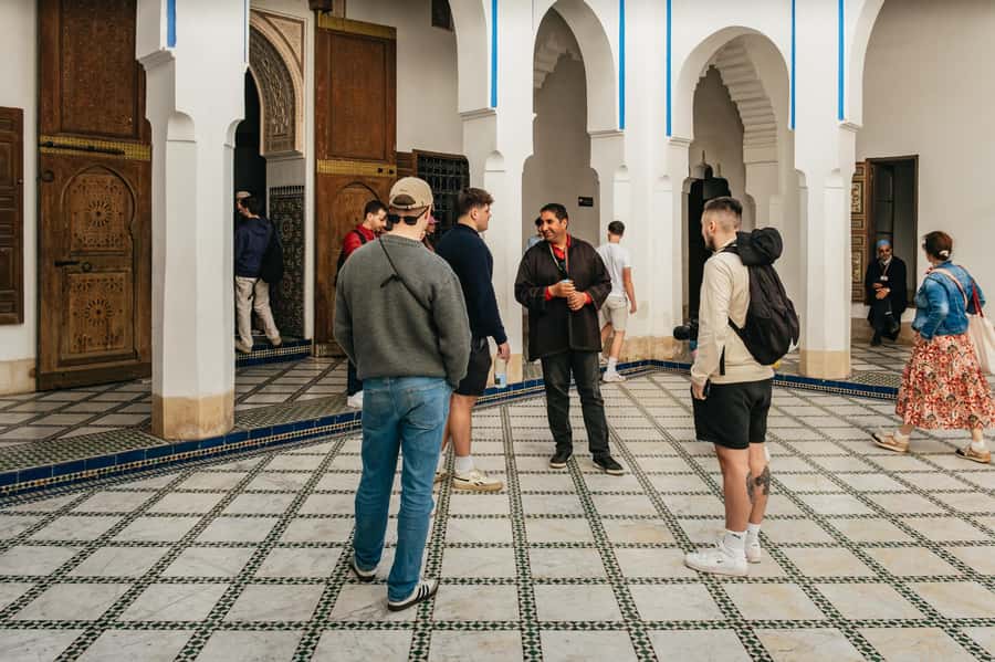 Marrakech: Saadian Tombs & Bahia Palace, Medina Guided Tour - Bahia Palace gardens and the painted rooms you will actually remember