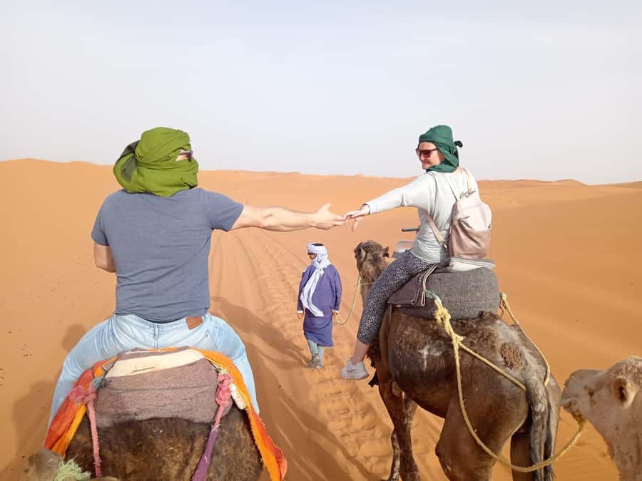 Marrakech To Fes: 3-Day Majestic Desert Sahara Tour - The big picture route: Marrakech to Fes, with Atlas and Sahara in between