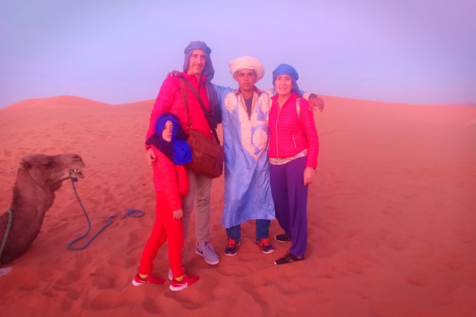 Marrakech to Fez via Merzouga Desert 3-Days Sahara Tour - Day 2: Merzouga and Erg Chebbi camel trek to a Bedouin camp