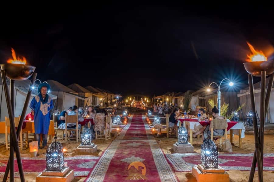 Marrakech to Merzouga: 3-Day Desert Adventure - Night at the desert camp: what comfort looks like out there