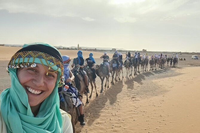 Marrakech to Merzouga Desert 3-Day via the High Atlas Mountains - Camel ride, sandboarding, and a Berber camp night under stars