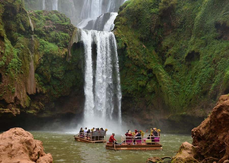 Marrakech to Ouzoud waterfalls day tour - Guide & boat ride - Berber lunch with a falls view, and the cash you should plan