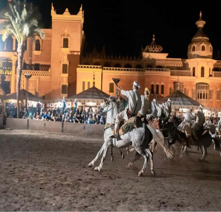 Marrakesh: Fantasia Show & Moroccan Dinner - Méchoui vs tajine with prunes and almonds: how to choose